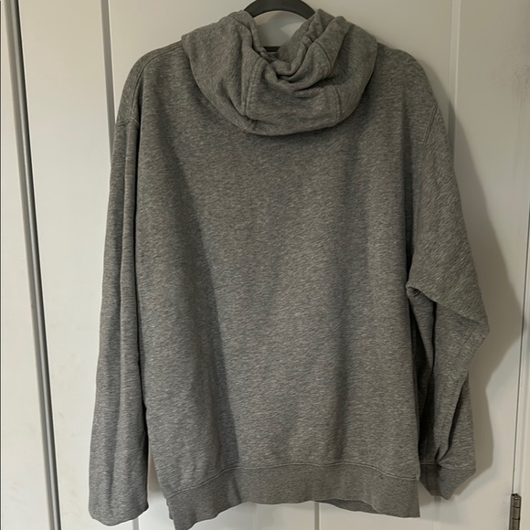 Nike Gray Pullover Hoodie Sweatshirt - Picture 3 of 7